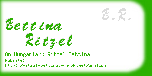 bettina ritzel business card